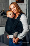 Baby Sling, Herringbone Weave (100% cotton) - LITTLE HERRINGBONE EBONY BLACK - size S