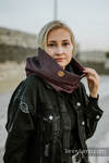 Snood Scarf (Outer fabric - 60% cotton 28% linen 12% tussah silk; Lining - 100% cotton) - LITTLE PEARL - VARIETE & BLACK