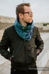 Snood Scarf (100% cotton) - PEACOCK’S TAIL - PROVANCE & TURQUOISE