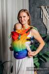 LennyGo Mochila ergonómica, talla toddler, jacquard 100% algodón - RAINBOW BABY