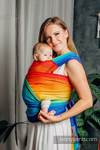 Porte-bébé LennyHybrid Half Buclke, taille standard, jacquard, 100% coton - RAINBOW BABY