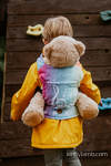 Doll Carrier made of woven fabric, 100% cotton - SYMPHONY RAINBOW LIGHT 