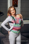 LennyGo Porte-bébé ergonomique de la gamme de base - FUSION, taille bébé, tissage sergé,100% coton  