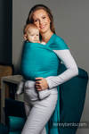 Chusta do noszenia dzieci, elastyczna - Turkus - rozmiar standardowy 5.0 m