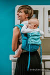 Lenny Buckle Onbuhimo baby carrier, Standard  size, jacquard weave (72% cotton, 28% silk) - LOVE HORMONES - LOVE OCEAN
