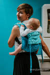 Lenny Buckle Onbuhimo baby carrier, Toddler size, jacquard weave (72% cotton, 28% silk) - LOVE HORMONES - LOVE OCEAN