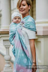 Żakardowa chusta kółkowa do noszenia dzieci, ramię bez zakładek, (91% bawełna, 9% tencel) - KORONKA UNICORN - standard 1.8m