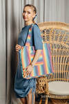 Shoulder bag made of wrap fabric (100% cotton) - LUNA - standard size 37cmx37cm