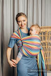 Chusta do noszenia dzieci, tkana splotem skośno-krzyżowym (100% bawełna) - LUNA - rozmiar L