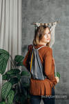 Sackpack made of wrap fabric (100% cotton) - SMOKY - HONEY - standard size 32cmx43cm