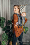 Lenny Buckle Onbuhimo baby carrier, toddler size, broken-twill weave (100% cotton) - SMOKY - HONEY (grade B)