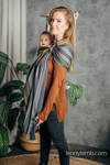 Ring Sling - 100% Cotton - Broken Twill Weave, with gathered shoulder - SMOKY - HONEY (grade B)