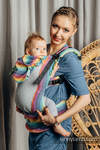 LennyGo Porte-bébé en maille ergonomique, taille bébé, sergé brisé 86 % coton, 14% polyester - LUNA