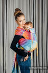 WRAP-TAI Toddler con cappuccio, tessitura jacquard, 100% cotone - SYMPHONY RAINBOW LIGHT