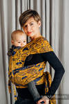 WRAP-TAI carrier Mini with hood/ jacquard twill / 100% cotton / UNDER THE LEAVES - GOLDEN AUTUMN