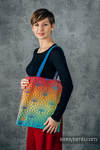 Shopping bag made of wrap fabric (100% cotton) - RAINBOW LOTUS 