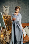 Baby sling for babies with low birthweighty, Herringbone Weave (100% cotton) - LITTLE HERRINGBONE GREY - size XL