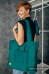 Borsa Shoulder Bag in tessuto di fascia (100% cotone) - EMERALD - misura standard 37cm x 37cm 