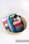 Multicolor Scraps of wrap materials (cross-twill fabrics)