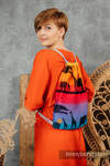 Sackpack made of wrap fabric (100% cotton) - RAINBOW SAFARI - standard size 32cmx43cm
