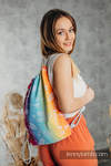 Sackpack made of wrap fabric (100% cotton) - DRAGONFLY RAINBOW- standard size 32cmx43cm