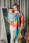 Ringsling, Jacquard Weave (100% cotton), with gathered shoulder - SYMPHONY - DAYDREAM - standard 1.8m