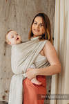 Baby Wrap, Jacquard Weave (100% linen) - LOTUS - NATURAL - size L
