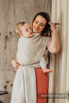 Baby Wrap, Jacquard Weave (100% linen) - LOTUS - NATURAL - size XS