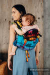 Lenny Buckle Onbuhimo baby carrier, standard size, jacquard weave (100% cotton) - RAINBOW ISLAND 