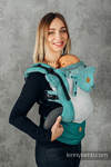 LennyGo Porte-bébé en maille ergonomique, taille bébé, tissage herringbone, 86 % coton, 14% polyester - VERSION POUR USAGE PROFESSIONNEL - ENTWINE