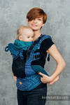LennyGo Ergonomic Mesh Carrier, Toddler Size, jacquard weave 86% cotton, 14% polyester - PEACOCK'S TAIL - PROVANCE