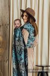 Baby Wrap, Jacquard Weave (60% cotton 28% linen 12% tussah silk) - DRAGONFLY - TWO ELEMENTS - size S
