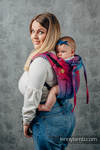 Lenny Buckle Onbuhimo baby carrier, standard size, jacquard weave (100% cotton) - WILD SOUL - BLAZE 