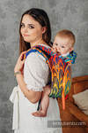 Lenny Buckle Onbuhimo baby carrier, standard size, jacquard weave (100% cotton) - RAINBOW CHEVRON 