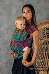 LennyHybrid Half Buckle Carrier, Standard Size, jacquard weave 100% cotton - TANGLED - BEHIND THE SUN