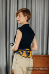 Waist Bag made of woven fabric, (100% cotton) - LOVKA MUSTARD & NAVY BLUE 
