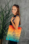 Shopping bag made of wrap fabric (100% cotton) - RAINBOW SYMPHONY 