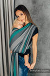 Baby Sling, Broken Twill Weave, 100% cotton,  SMOKY - MINT - size S
