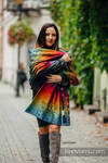 Shawl made of wrap fabric (100% cotton) - SYMPHONY RAINBOW DARK