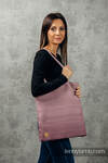 Shopping bag made of wrap fabric (100% cotton) - LITTLE HERRINGBONE OMBRE PINK