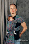 Żakardowa chusta do noszenia dzieci, 100% bawełna - KOLOROWY WIATR - rozmiar S
