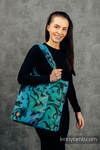 Shoulder bag made of wrap fabric (100% cotton) - JURASSIC PARK - standard size 37cmx37cm