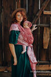 Baby Wrap, Jacquard Weave (69% cotton 31% tussah silk) - LOTUS - FOXY - size XL
