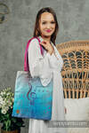 Shopping bag made of wrap fabric (100% cotton) - SYMPHONY - BLAZE 