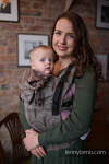 LennyGo Ergonomic Carrier, Baby Size, jacquard weave 61% cotton, 39% tussah silk - DECO - RETRO STATE OF MIND
