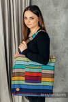 Shoulder bag made of wrap fabric (100% cotton) - CAROUSEL OF COLORS - standard size 37 cm x 37cm 