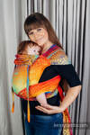 WRAP-TAI Toddler con cappuccio, tessitura jacquard, 100% cotone - RAINBOW LOTUS