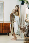 Żakardowa chusta kółkowa do noszenia dzieci, (100% bawełna), ramię bez zakładek - LITTLELOVE - GOLDEN DUO - standard 1.8m