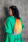 Sackpack made of wrap fabric (100% cotton) - RAINBOW WILD SOUL - standard size 32cmx43cm