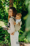 Lenny Buckle Onbuhimo baby carrier, standard size, jacquard weave (50% cotton, 50% bamboo viscose) - INFINITY - GOLDEN HOUR